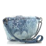 Sequin Tri-color Waterfall Waist Bag Fanny Pack Silver Blue - 图片 3