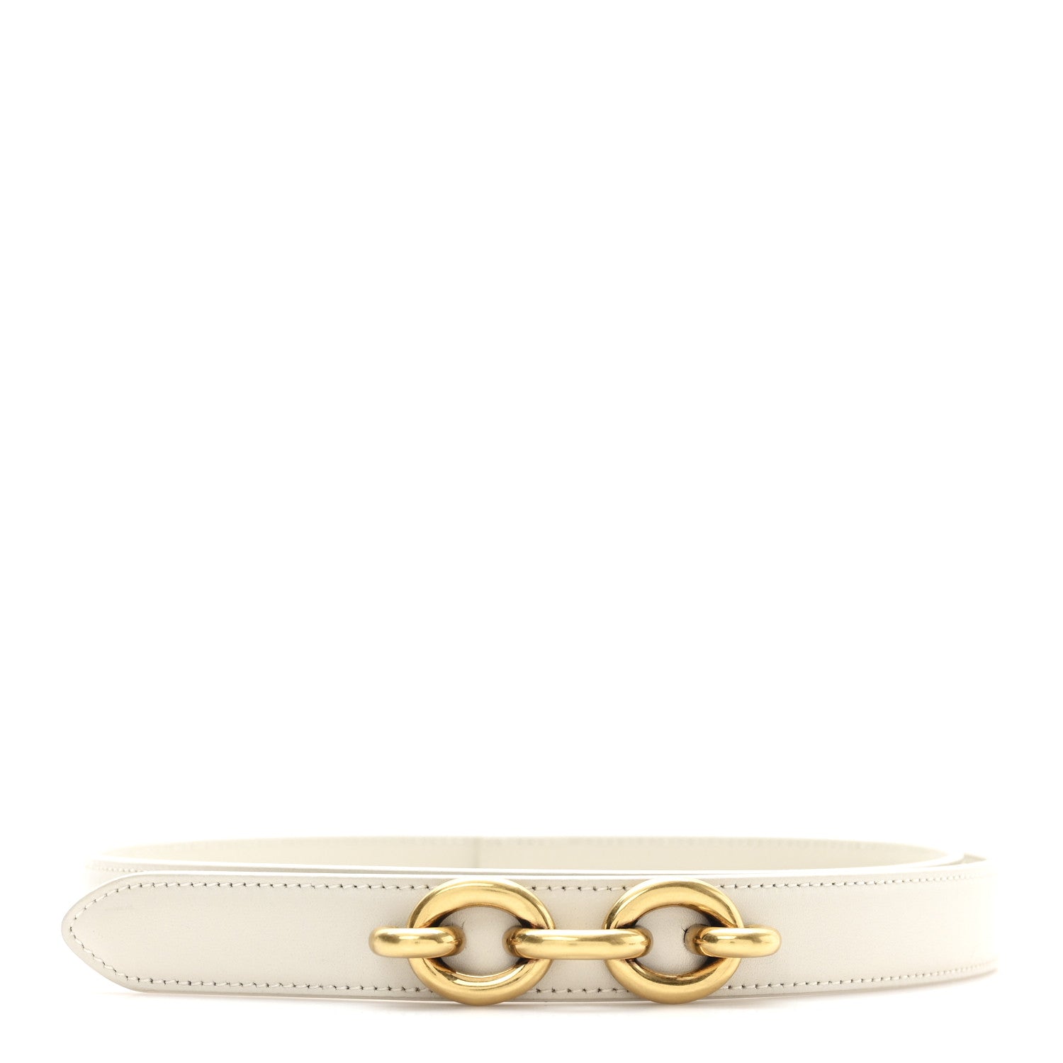 ca67781c13191e453947c618f97551a0.jpg Smooth Calfskin 20mm Cintura Belt 75 30 Creme Soft - 图片 1