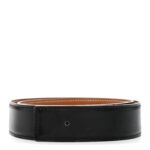 Box Epsom 32mm H Belt Strap 80 32 Black Gold