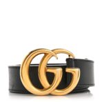 Moon Calfskin Double G 30mm Belt 105 42 Black