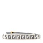 Calfskin Fabric FF 1974 Reversible Belt 105 42 Tempesta Panna - 图片 2