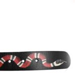 Shangai Calfskin Kingsnake 35mm Belt 100 40 Black Multicolor - 图片 3