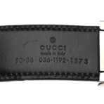 Calfskin G Logo Belt 90 36 Black - 图片 3