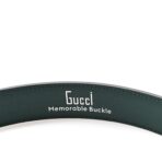 Ciny Lux Calfskin G Cube Memorable 25mm Belt 90 36 Vintage Green - 图片 3