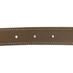 Swift Epsom 24mm Mini H Belt 85 34 Black Etoupe - 图片 4