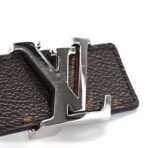 Calfskin Monogram 30mm LV Initiales Reversible Belt 90 36 Blue - 图片 6