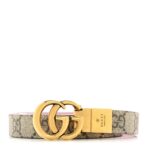 GG Supreme Monogram Plutone Calfskin Double G Reversible 20mm 110 44 Belt