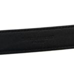 Grained Calfskin Monogram Cassandre Extra Thin Square Buckle Belt 85 34 Black - 图片 3