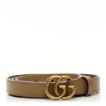 Calfskin Double G 20mm Belt 115 46 Natural Tan