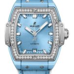 Hublot Spirit Of Big Bang Light Blue Ceramic Titanium Diamonds Watch - 39 mm - Light Blue Dial-665.EN.891L.LR.1204