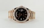 Rolex Day-Date 40 Rose Gold Eisenkiesel Diamond Dial & Diamond Bezel President Bracelet - 228345RBR - 图片 4