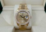 Rolex Day-Date 40 Yellow Gold Champagne Diamond Dial & Diamond Bezel President Bracelet 228348RBR - - 图片 2